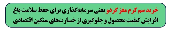 خرید سم کرم مغز گردو