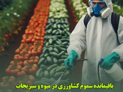 باقی‌مانده سموم در میوه و سبزیجات: واقعیت‌ها و راهکارها